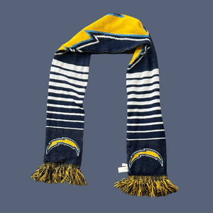 Los Angeles Chargers Forever Collectibles Navy and Yellow Knit Scarf